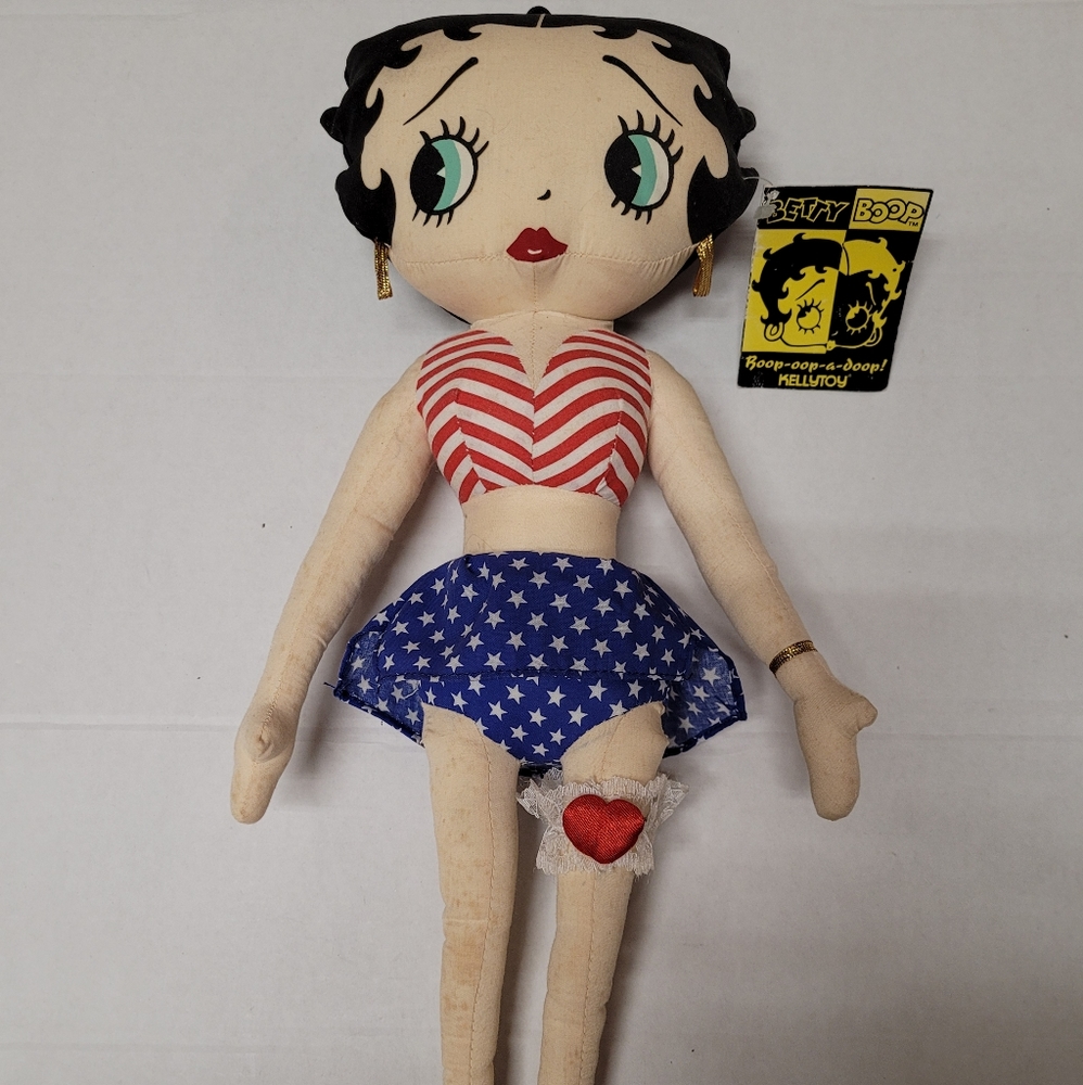 Vintage King Features Syndicate 1999 All American Betty Boop Plush Doll 16in